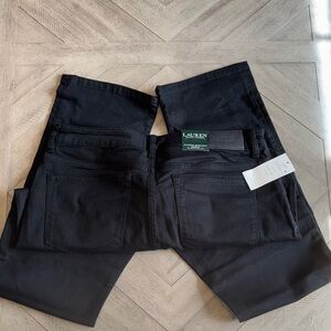 Ralph Lauren Women's Black Straight Leg Jeans